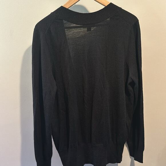GAP XL Black Ultrasoft Wool Open Front Cardigan Sweater - Picture 6 of 6